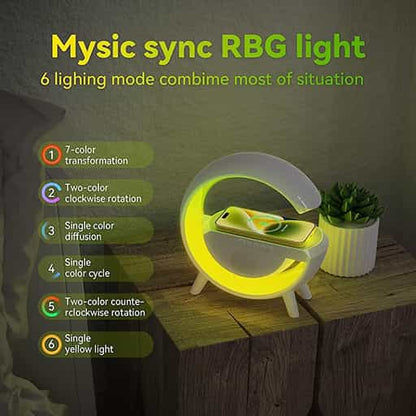 LED Wireless Charging  Speaker